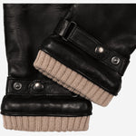 Alonzo (black) - Italian lambskin leather gloves with cashmere lining & touchscreen feature Fratelli Orsini - Luxury Leather Gloves - Handmade in Italy - 3