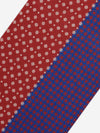 Andrea (red/blue) - soft and lightweight Italian scarf from 100% wool - Fratelli Orsini - Luxury Italian Scarf - Handmade in Italy - 3