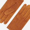 Angelo (cognac) - suede leather gloves with luxurious cashmere lining - Fratelli Orsini - Luxury Leather Gloves - Handmade in Italy - 4