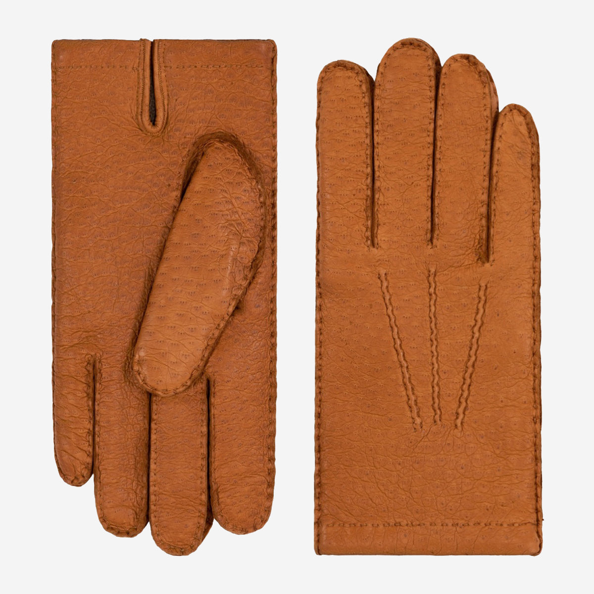 Peccary Leather Gloves - 100% Cashmere