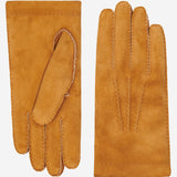 Beatrice  - Italian suede leather gloves with luxurious natural sheep fur lining- Fratelli Orsini - Luxury Leather Gloves - Handmade in Italy - 1