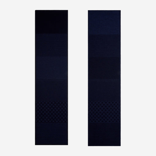 Bruno (blue) - Warm and soft Italian scarf from wool blend