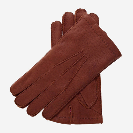 CA0393 (cork) - Men's Italian cashmere lined peccary gloves
