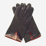 CA3152 (black) - Men's Italian cashmere lined handsewn dress gloves
