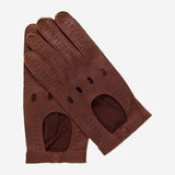 CA3335 (cork) - Handsewn Italian peccary men's driving gloves