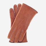 CA3466 (saddle) - Men's Italian handsewn sueded lamb shearling gloves