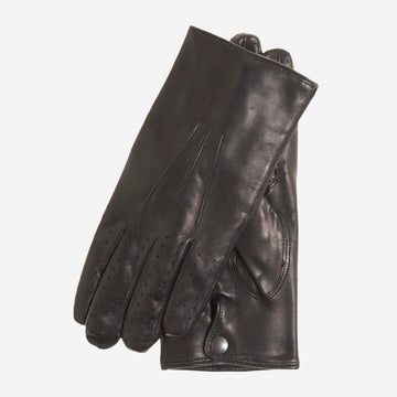 CA3630 (black) - Men's Italian winter lambskin driving gloves lined in cashmere