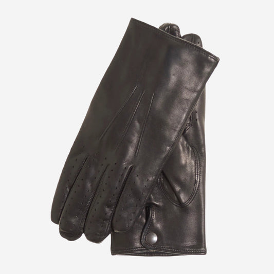 CA3630 (black) - Men's Italian winter lambskin driving gloves lined in cashmere