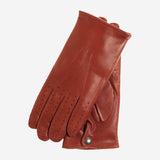 CA3630 (brown) - Men's Italian winter lambskin driving gloves lined in cashmere