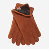 CA3633 (cork) - Handsewn Italian carpincho men's rabbit fur lined dress gloves