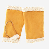 CA4163 (sunshine) - Women's Italian lamb shearling fingerless gloves