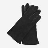 CA4465 (black) - Women's Italian handsewn sueded lamb shearling gloves