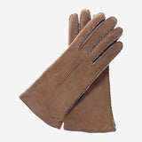 CA4465 (hazel) - Women's Italian handsewn sueded lamb shearling gloves