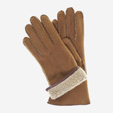 CA4465 (hazel) - Women's Italian handsewn sueded lamb shearling gloves