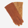 CA4538 (coffee) - Handsewn Italian cashmere lined women's carpincho dress gloves