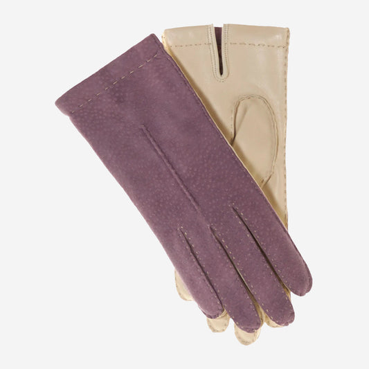CA4538 (lilac) - Handsewn Italian cashmere lined women's carpincho dress gloves
