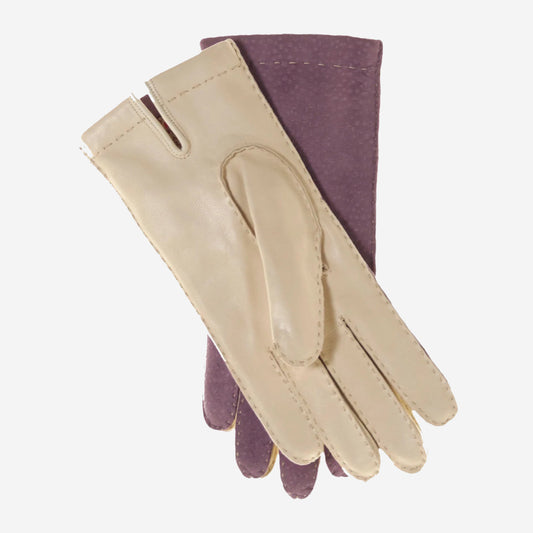 CA4538 (lilac) - Handsewn Italian cashmere lined women's carpincho dress gloves