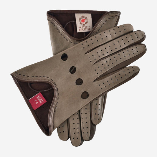 CA4918 (taupe) - Women’s lambskin driving gloves unlined with ventilation holes