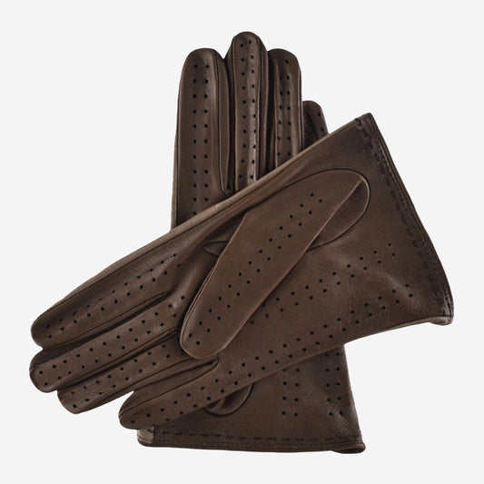 CA4918 (taupe) - Women’s lambskin driving gloves unlined with ventilation holes