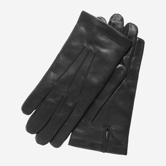 CC3001 (black) - Men's Italian cashmere lined leather gloves