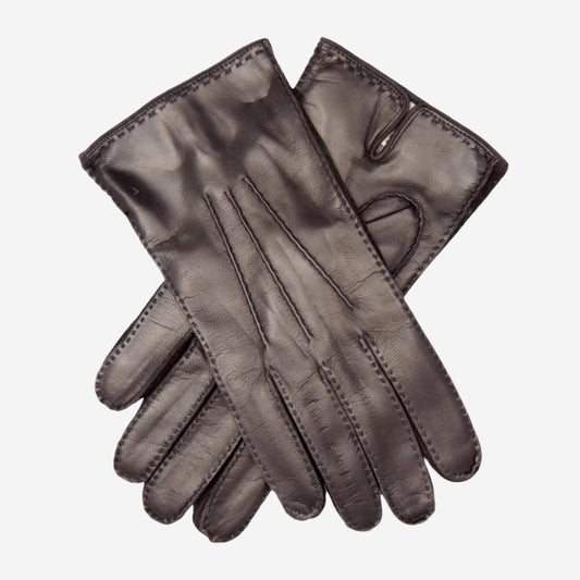 CC3104 (brown) - Men's handsewn cashmere lined leather gloves