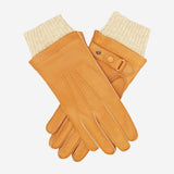 CC3115 (Sattel) - Italienische Herrenhandschuhe aus Hirschleder mit Kaschmirfutter