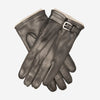 CC3239 (black) - Men's Italian cashmere lined lambskin gloves with belt