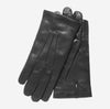 CC3303 (black) - Men's Italian cashmere lined leather gloves with longer fingers