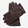 CC3305 (dark brown) - Men's Italian cashmere lined deerskin gloves