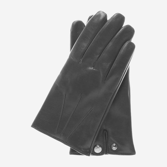 CC3341 (black) - Men's Italian cashmere lined leather gloves