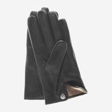 CC3341 (black) - Men's Italian cashmere lined leather gloves