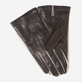 CC3592 (blue) - Men's Italian Leather Gloves with Two-Tone Contrast Colors