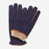 CC3640 (blue) - Men's Handsewn Suede and Lambskin Gloves with Italian Cashmere Lining