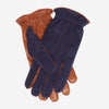 CC3640 (blue) - Men's Handsewn Suede and Lambskin Gloves with Italian Cashmere Lining
