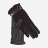 CC4510 (black) - Women's Cable Knit Cashmere and Leather Winter Gloves