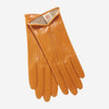 CC4668 (orange) - Women’s Orange Suede Winter Gloves Cashmere Lined with Unique Hand Detailing
