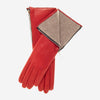 CC4879W4 (red) - "4 Button Length" Italian Cashmere Lined Gloves with Side Zipper