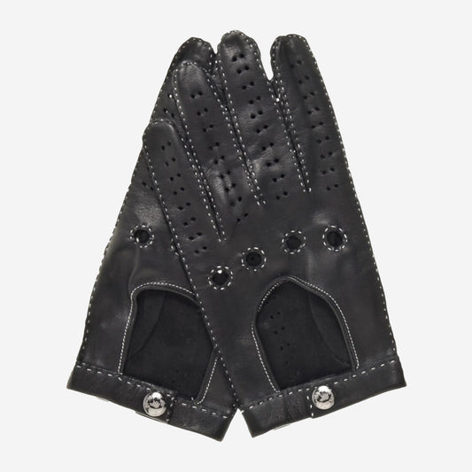 CD3501 (black) - Men's Handsewn Italian Lambskin Leather Driving Gloves