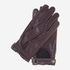 CD3528 (brown) - Men's Italian Leather Driving Gloves with Cashmere Lining