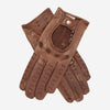 CD4010 (brown) - Women's Italian Leather Driving Gloves