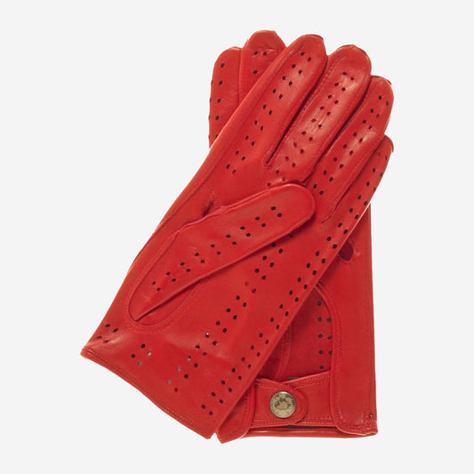 CD4010 (red) - Women's Italian Leather Driving Gloves