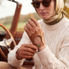 CD4378 (Camel) - Sportliche italienische Damen-Lederhandschuhe