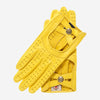 CD4378 (gelb) - Sportliche italienische Damen-Lederhandschuhe (für Autofahrer)