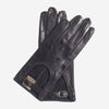 CD4814 (black) - Women's Italian Leather Driving Gloves with Buckled Strap