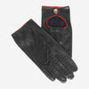 CD4927 (black) - Ladies Driving Gloves with Accent Piping