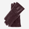 CL3103 (marron) - Gants d'Hiver en Cuir et Agneau Retourné Cousus Main pour Homme