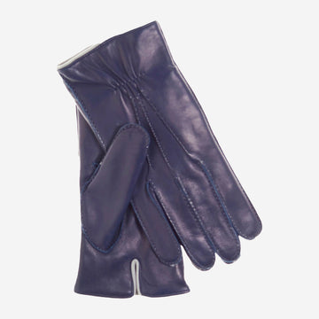 CL3505 (blue) - Men's Italian Handsewn Shearling Gloves