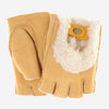 CL4522 (golden) - Women's Italian Shearling Fingerless Gloves