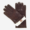 CR3001 (brown) - Men's Italian Rabbit Fur Gloves