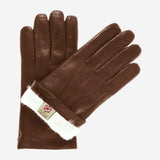 CR3302 (braun) - Herren-Kadett-Handschuhe aus italienischem Kaninchenfell mit kürzeren Fingern